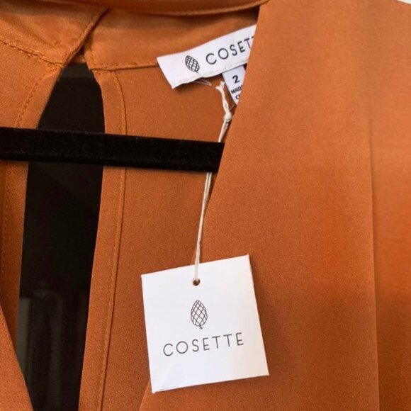 COSETTE 100% Silk Romper Size 2 - Picture 6 of 6